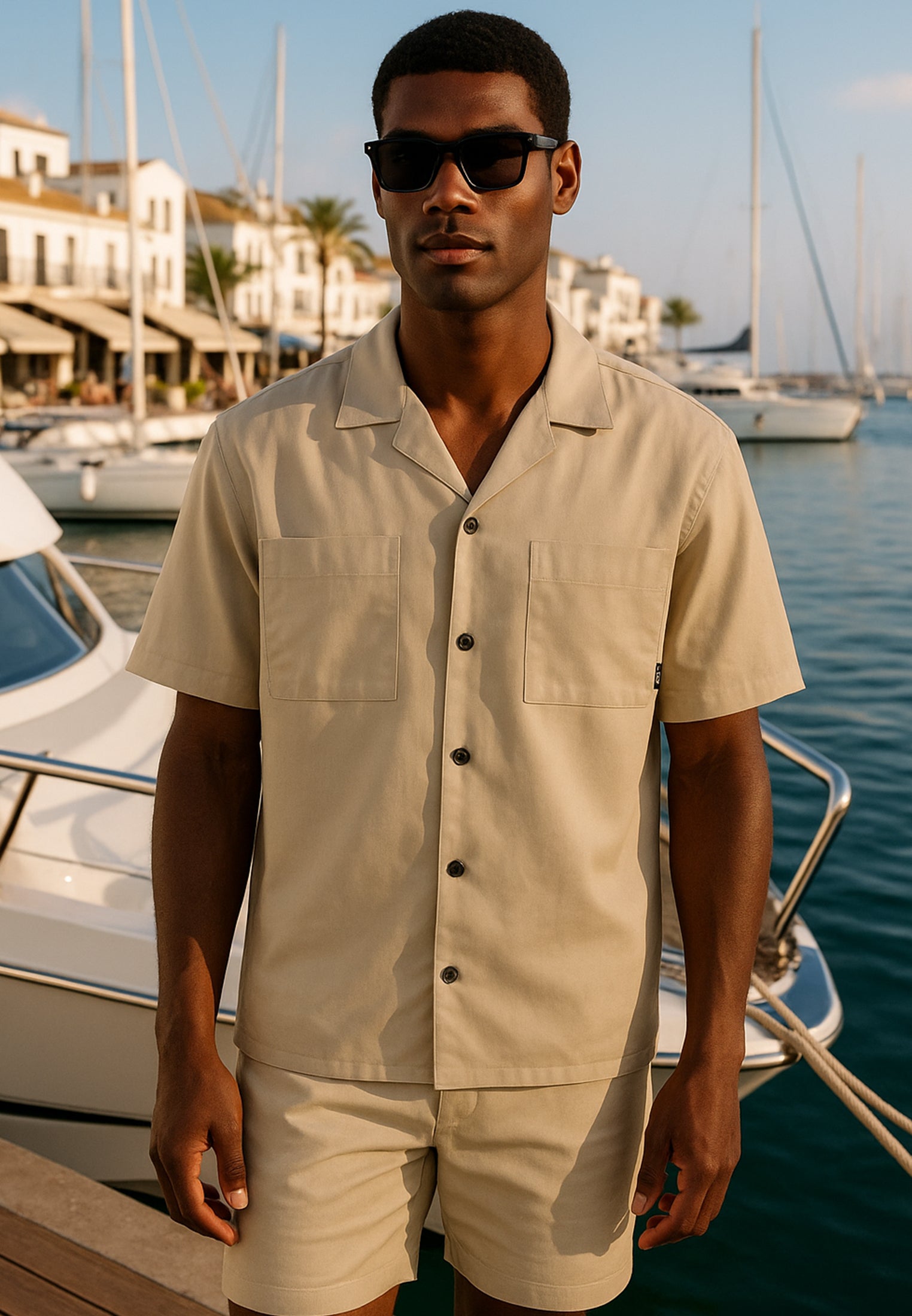 MARBELLA LIGHTWEIGHT HOLIDAY SHIRT DUNE