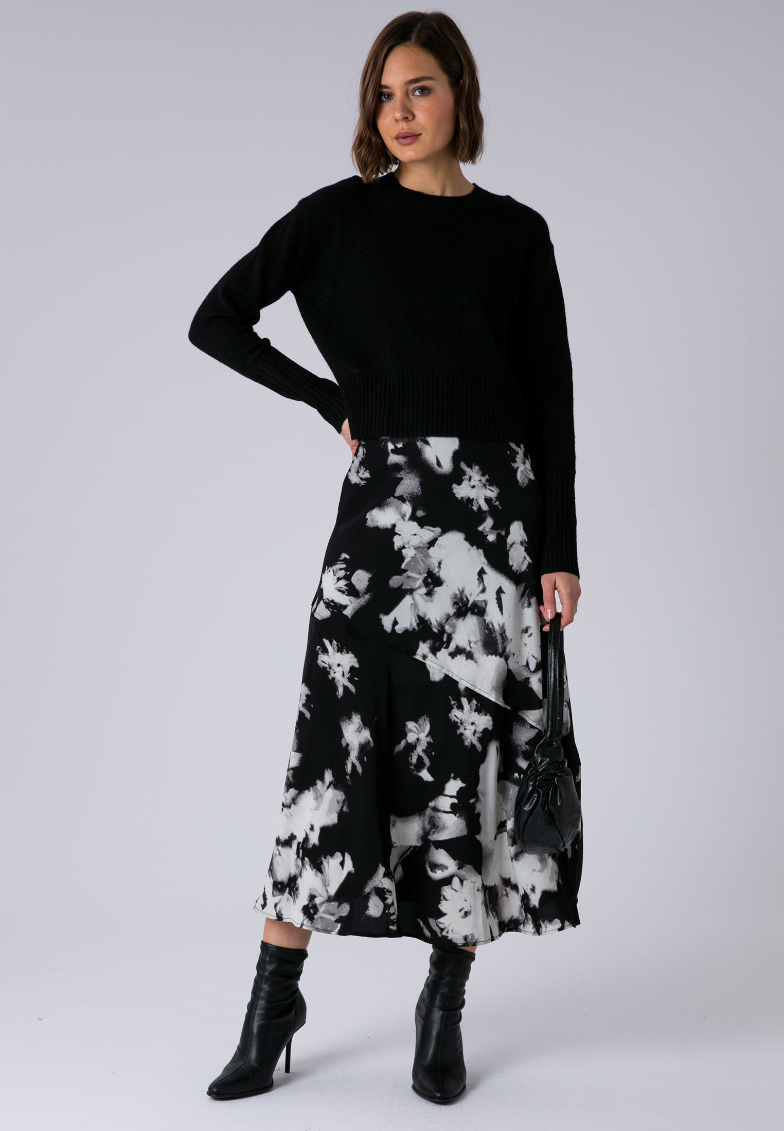 FAY DRESS BLOSSOM & BLACK