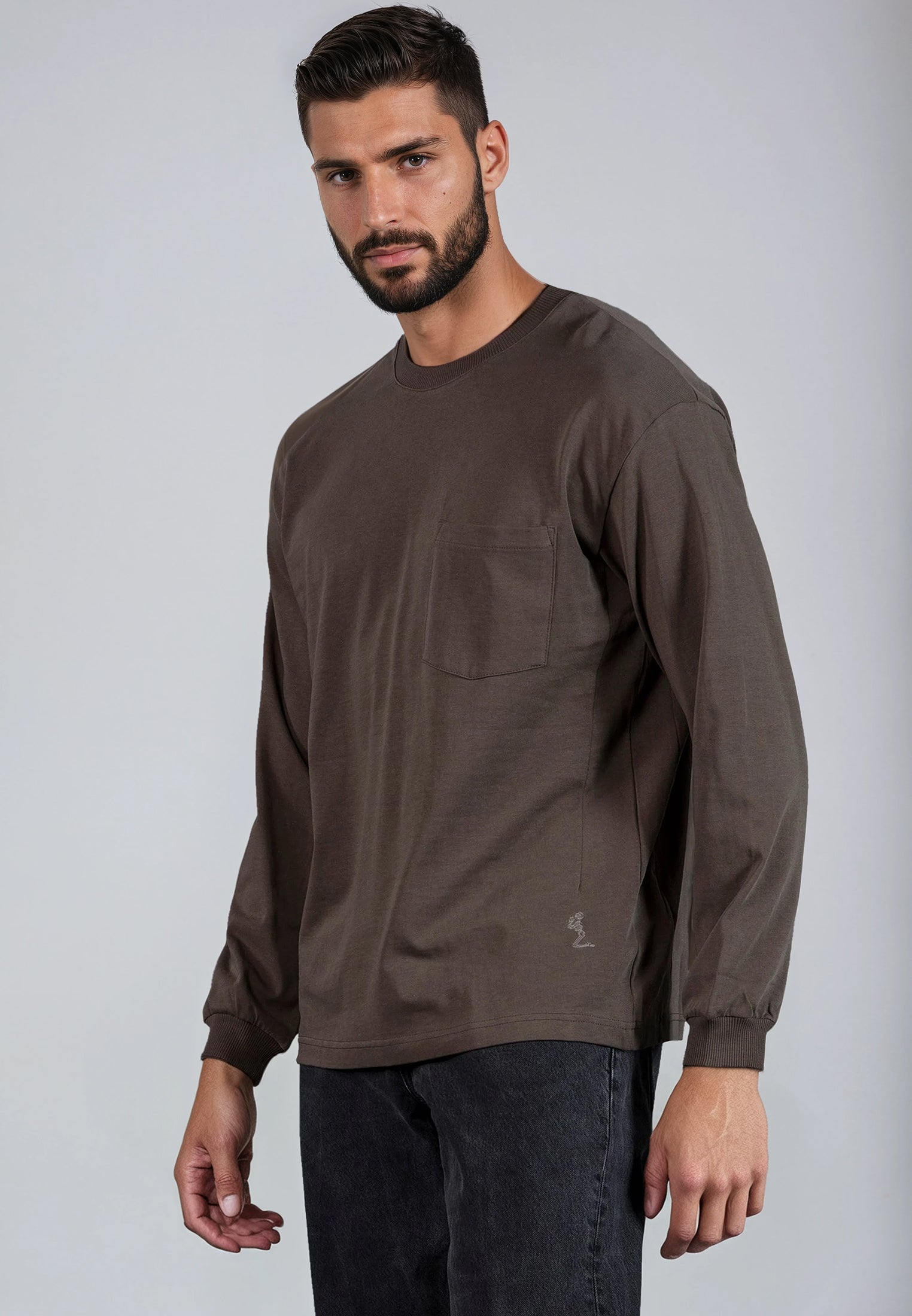 HEAVYWEIGHT LS POCKET T-SHIRT DESERT TAUPE