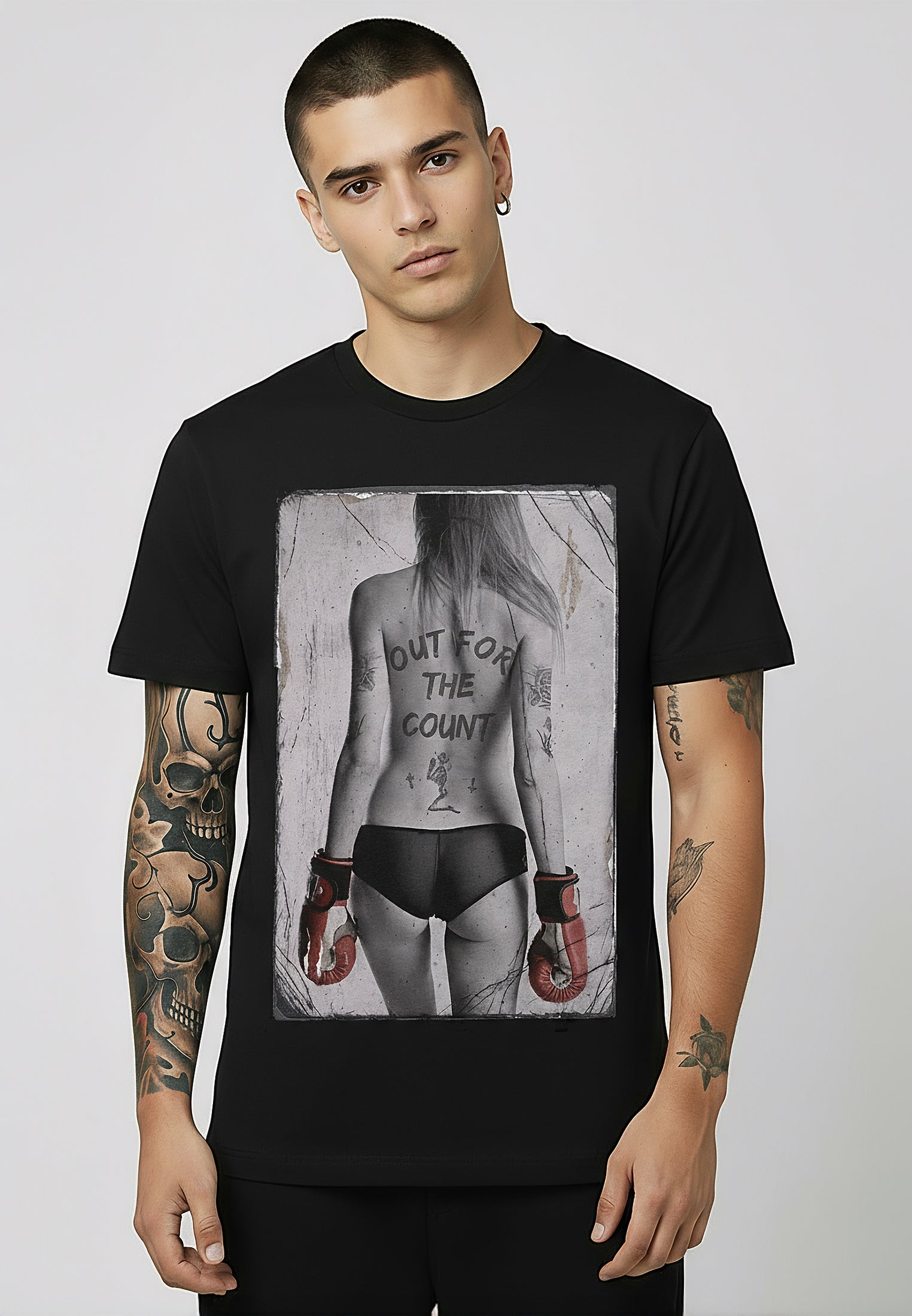 OUT FOR THE COUNT T-SHIRT JET BLACK