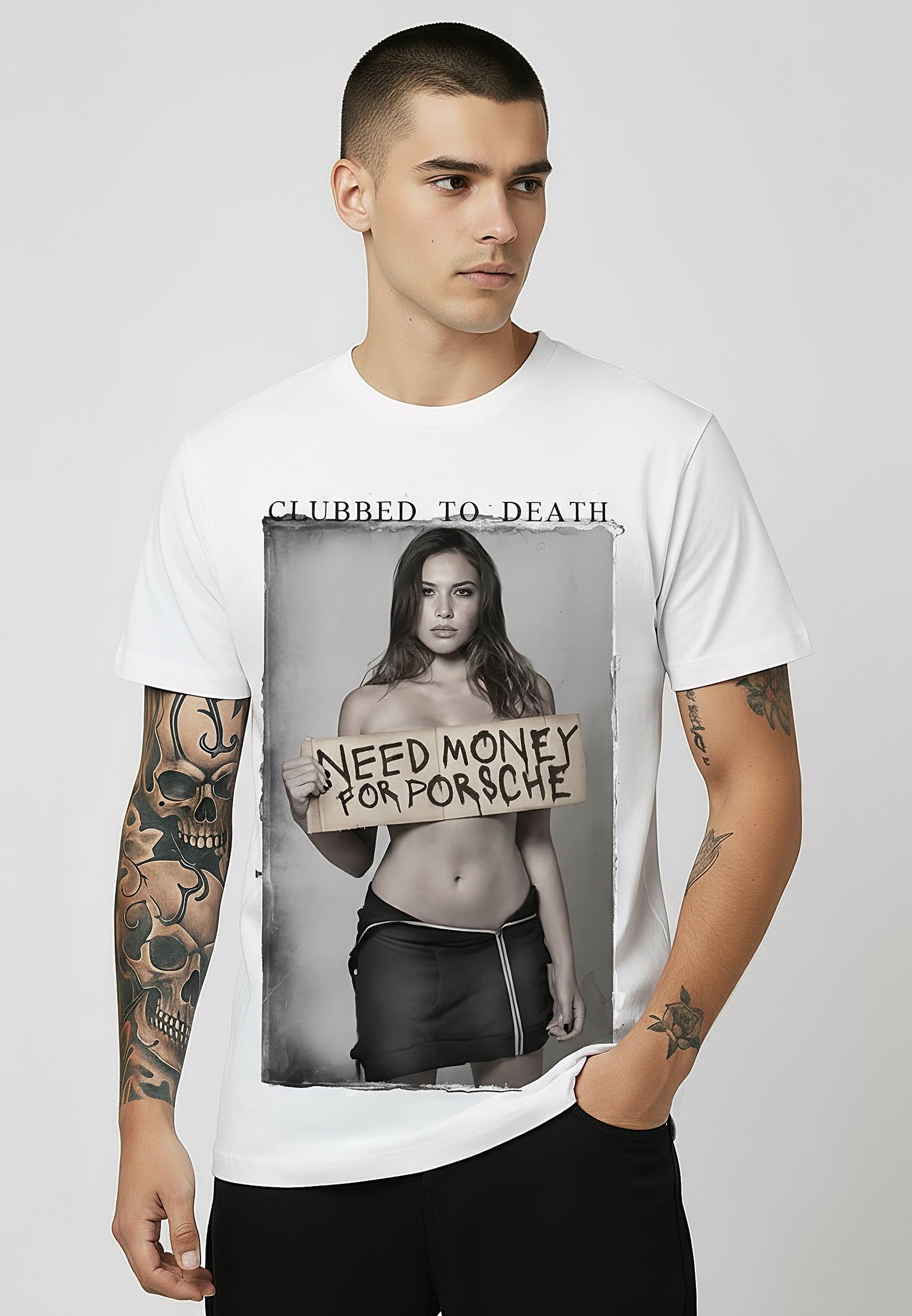NEED MONEY T-SHIRT WHITE