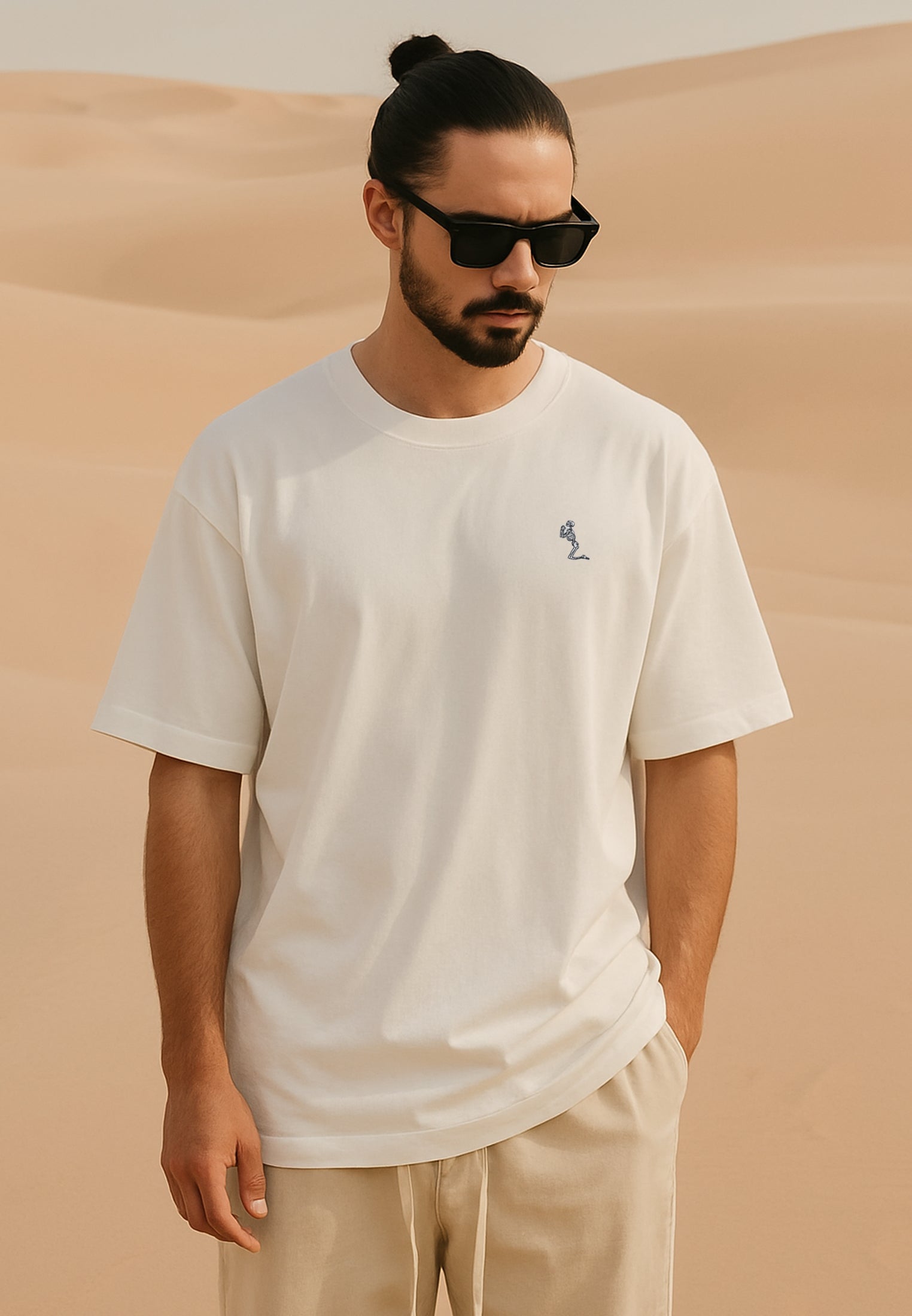 OVERSIZED HEAVY BLOCK T-SHIRT OFF WHITE