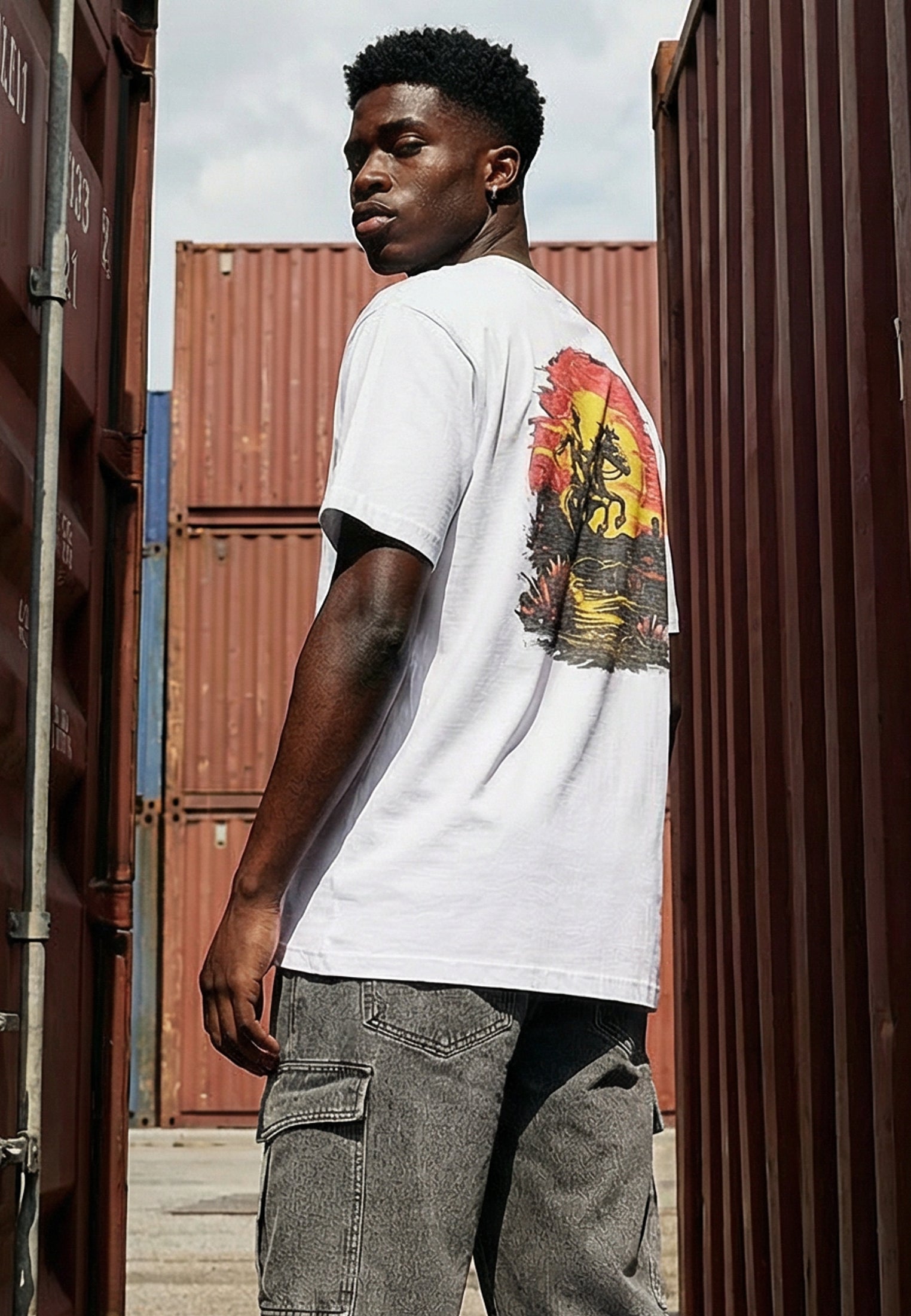 BORN TO RIDE T-SHIRT WHITE