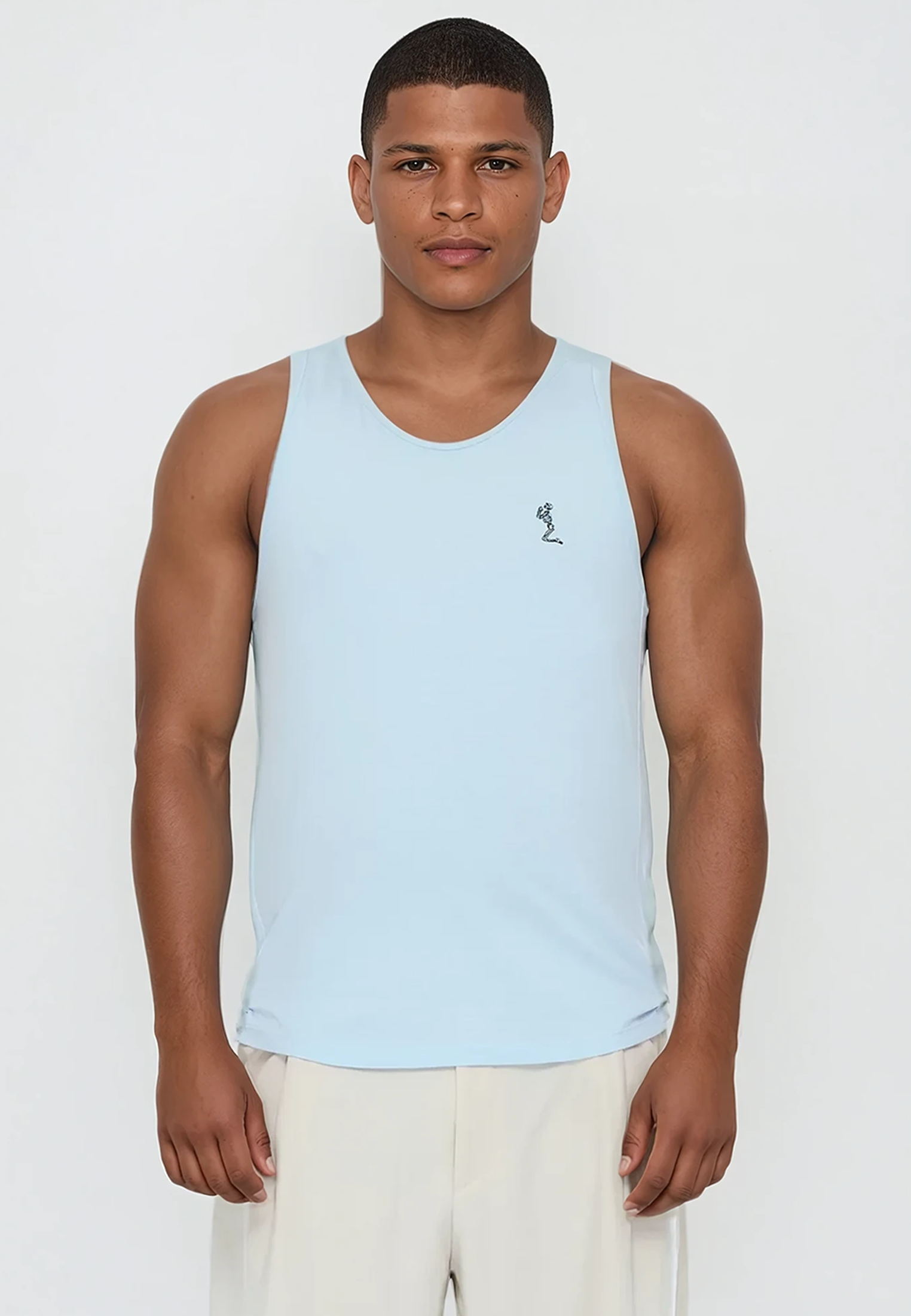 ALBION VEST PALE BLUE